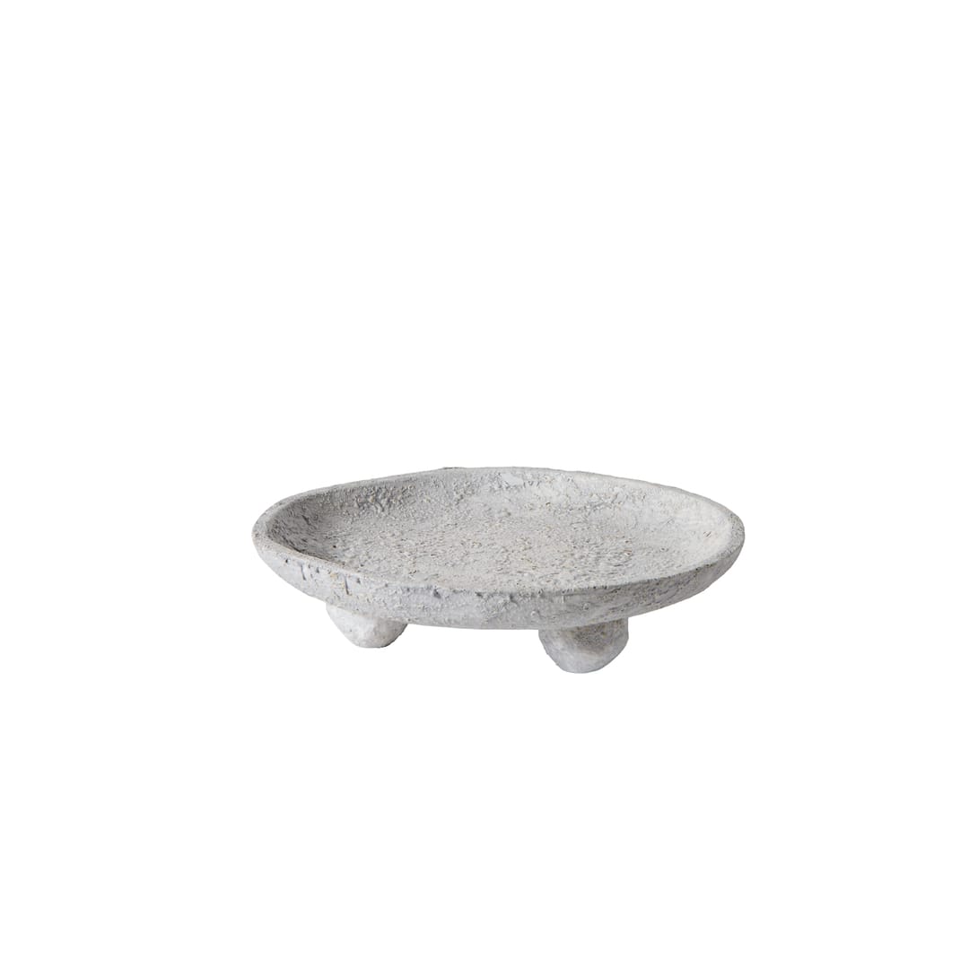 Διακοσμητικός Δίσκος Luna - Γκρι Τερακότα Ø32,5 x H8 cm MUUBS