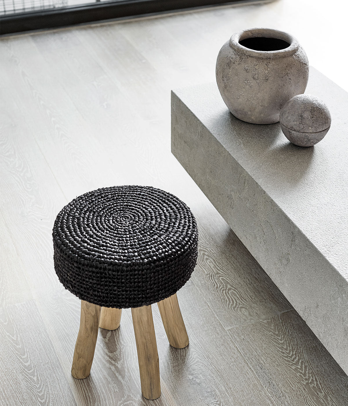MUUBS Βάζο Luna Μπολ 25 Γκρί Κεραμικό Τερακότα H: 25 Ø: 29 cm MUUBS
