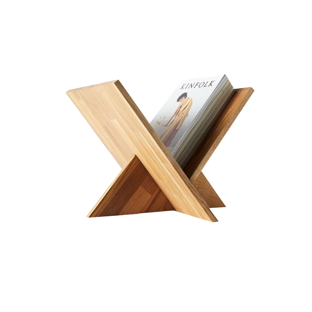 Ottawa Magazine Holder L41 × D36 × H34,5 εκ. - 100% Μασίφ Δρυς - Φυσικό MUUBS