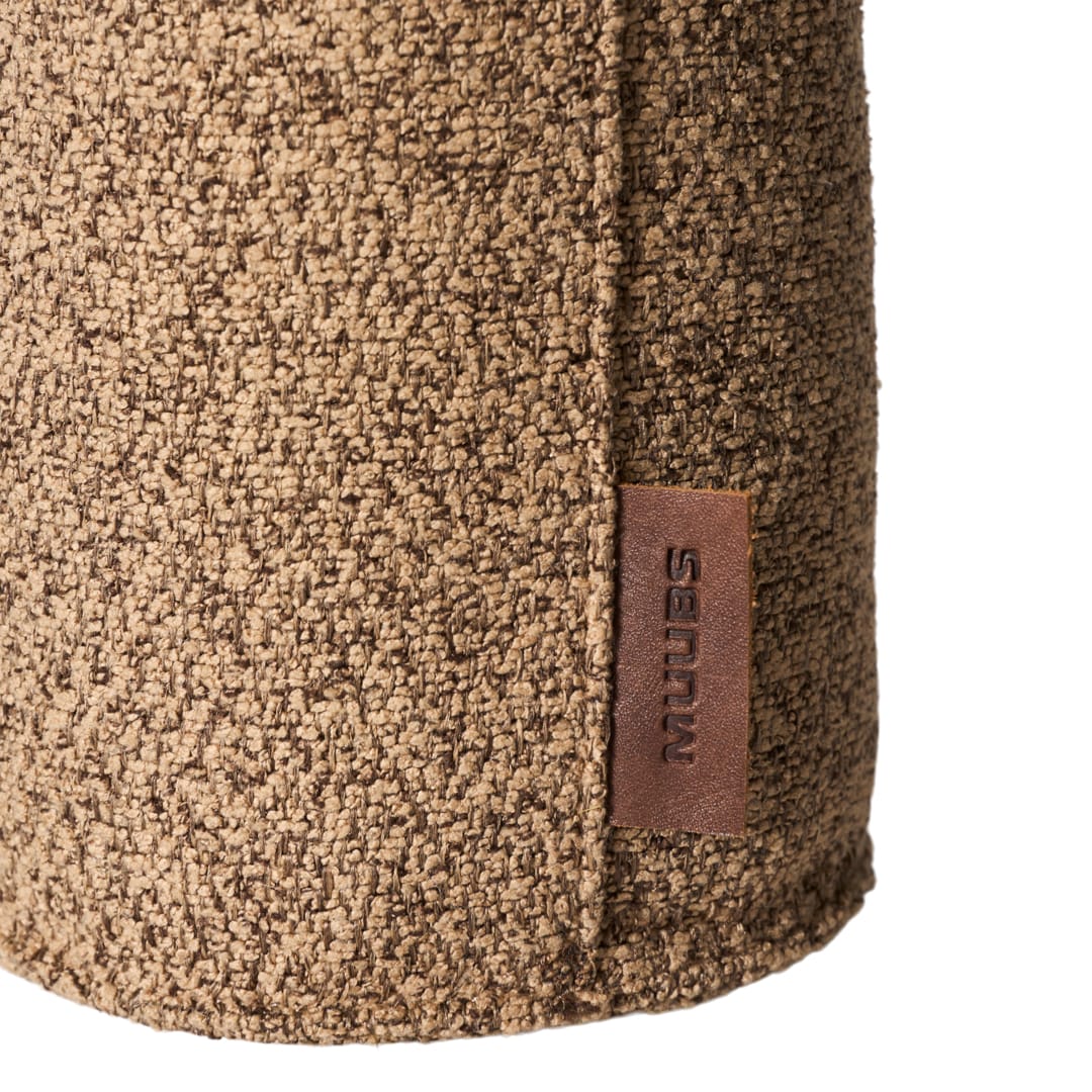 Στοπ Πόρτας Ito Καφέ Μπουκλέ Polyester Ø12xH20 cm MUUBS