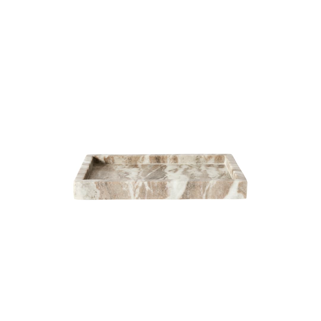 Διακοσμητικός Δίσκος Seagrain Μπεζ Μάρμαρο L30xW20xH2,8 cm MUUBS