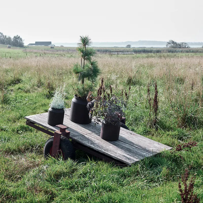 MUUBS Διακοσμητικό δοχείο Διακοσμητικό Δοχείο Jar Sai 26 Rust Μέταλλο Καφέ Ø23,5xH26 cm MUUBS