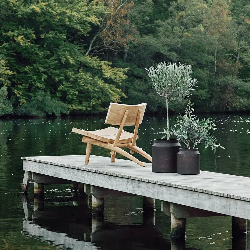MUUBS Διακοσμητικό δοχείο Διακοσμητικό Δοχείο Jar Sai 26 Rust Μέταλλο Καφέ Ø23,5xH26 cm MUUBS