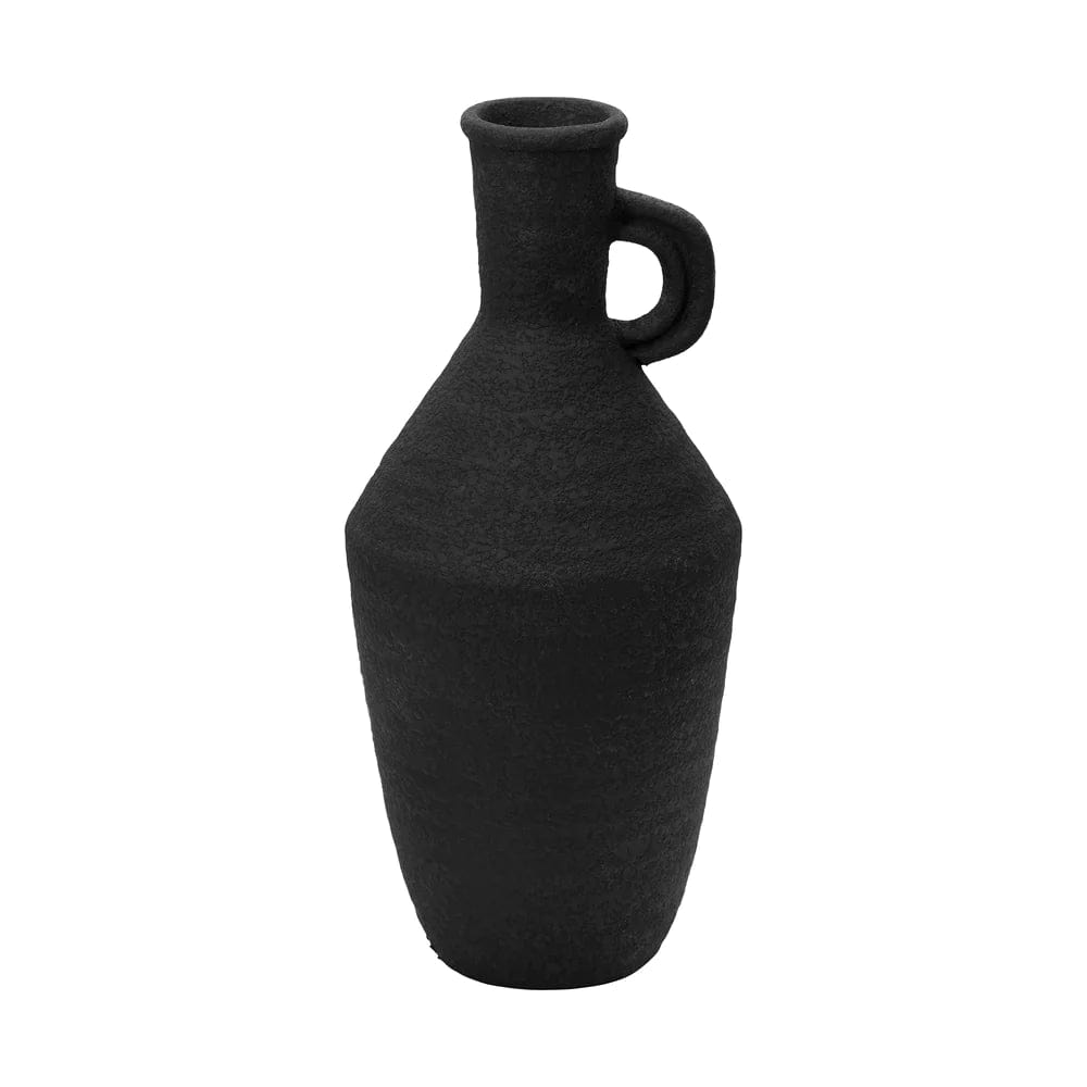EIGHTMOOD Βάζο Βάζο Crafted Τερακότα 16xH35cm Μαύρο EIGHTMOOD