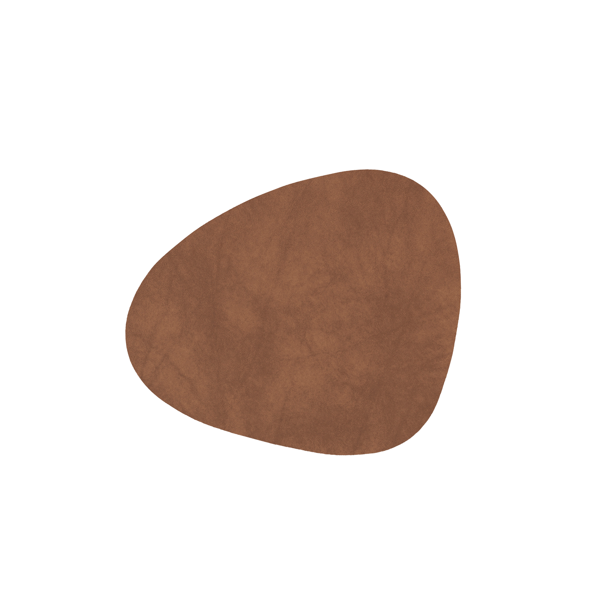 Σουβέρ Glass Mat Curve Leather Nupo / Δέρμα Καφέ 11x13 cm LIND DNA Media 2 of 2