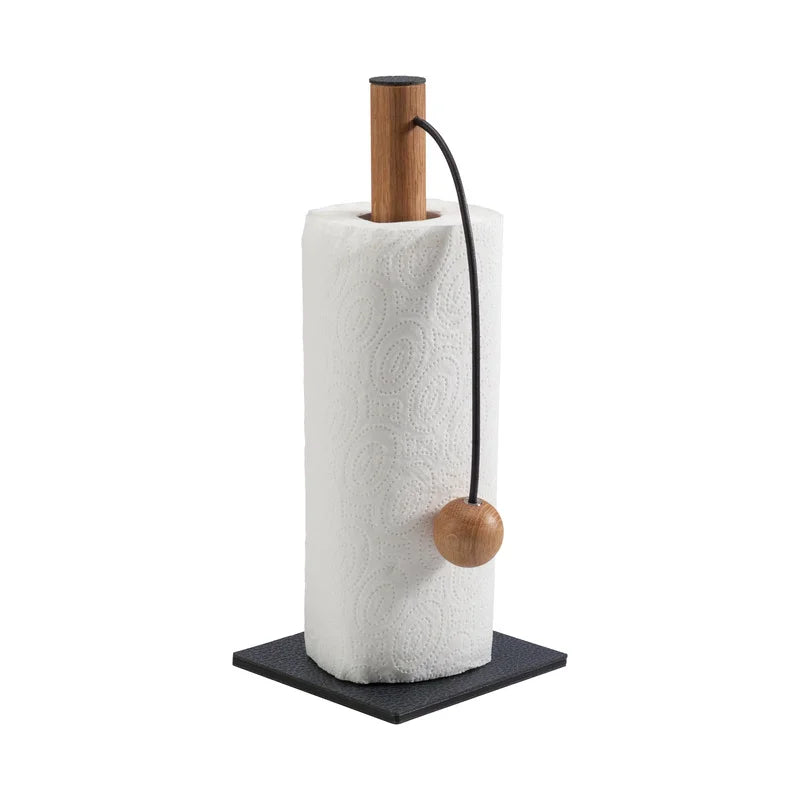 LIND DNA Napkin Holder Copy of Θήκη Για Χαρτοπετσέτες String Μαύρο Ατσάλι / Μπεζ Ανακ. Δέρμα 18x19 cm LIND DNA