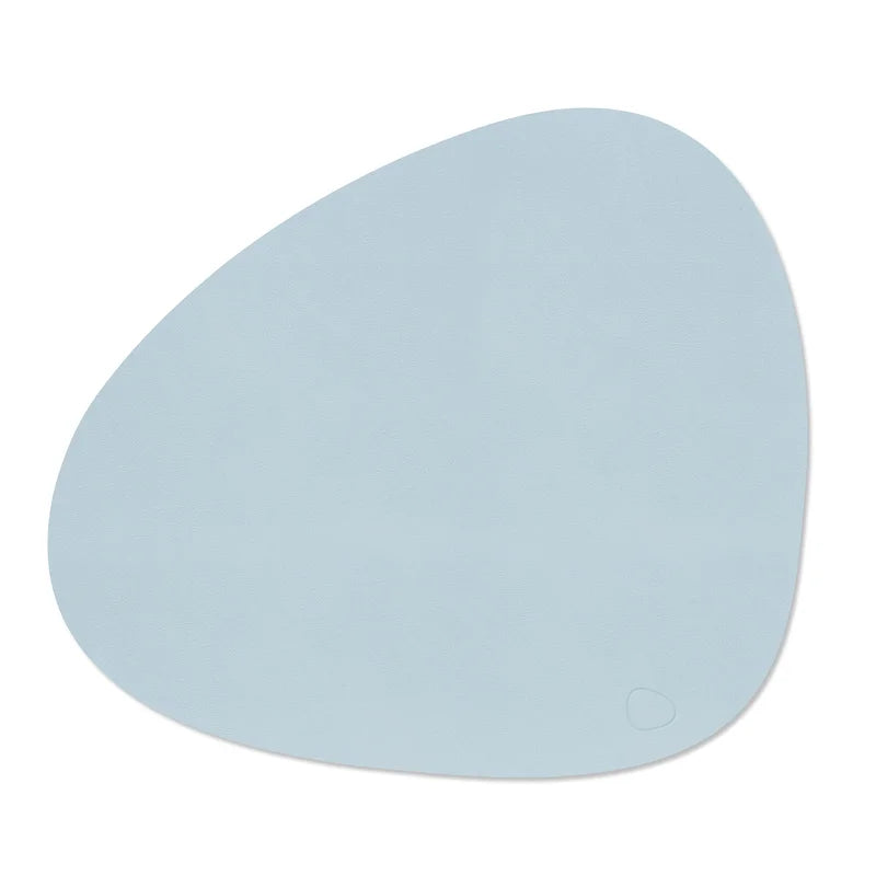 LIND DNA Σουπλά Σουπλά Dinner Mat Curve Nupo / Ανακ.Δέρμα Sky Γαλάζιο 37x44 cm LIND DNA