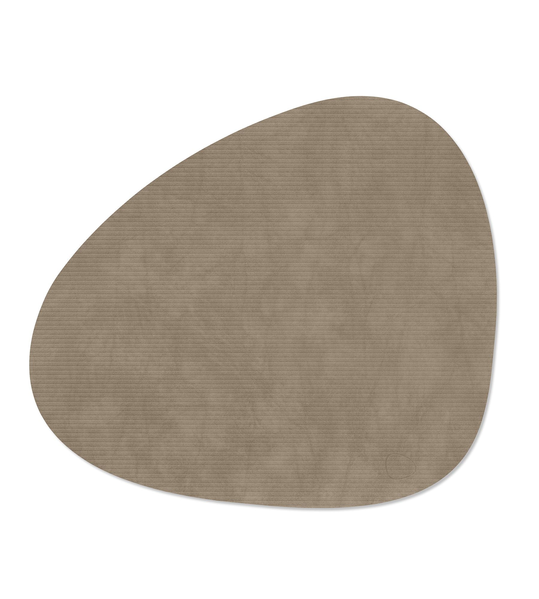 LIND DNA Σουπλά Σουπλά Curve L Corduroy Nomad Γκρι Ανακ. Δέρμα 37x44cm LIND DNA