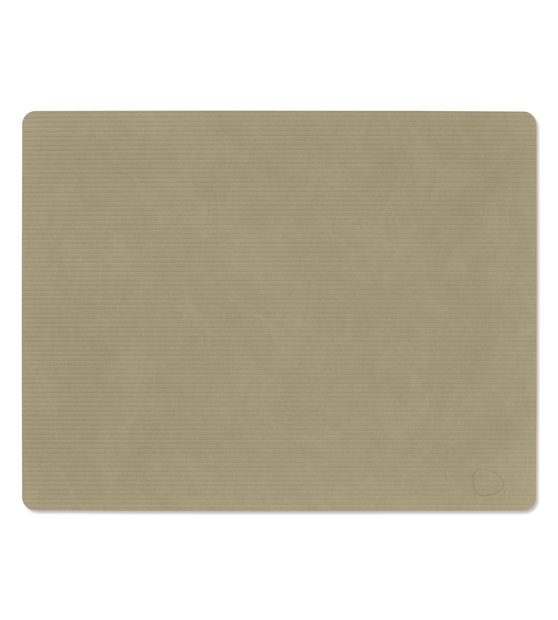 LIND DNA Σουπλά Σουπλά Square L Corduroy Πράσινο Herbal Dust / Ανακ. Δέρμα 35x45cm LIND DNA