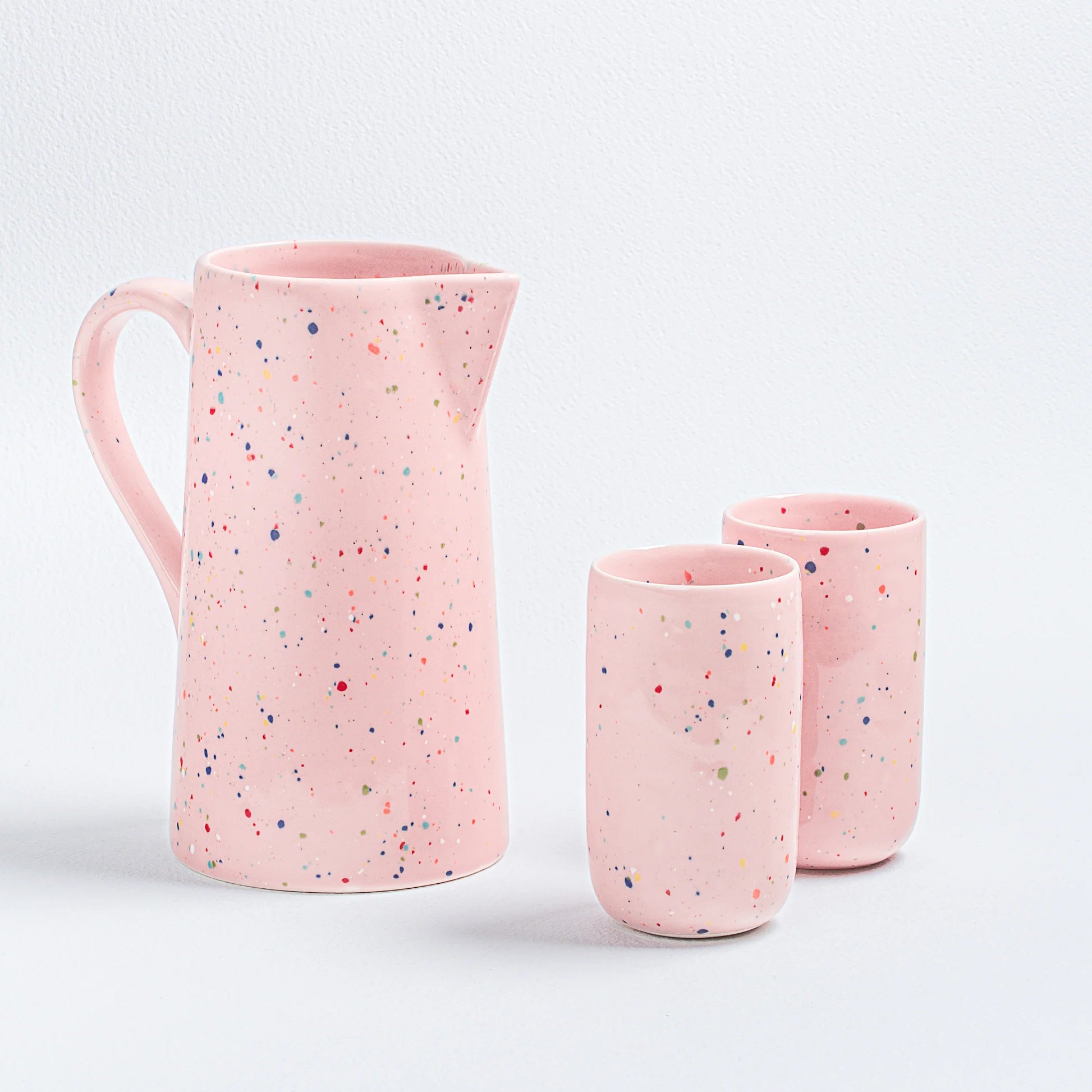 EGG BACK HOME Κανάτα Κανάτα New Party Pitcher 1.7L Ροζ Κεραμική D:8cm H:23cm EGG BACK HOME