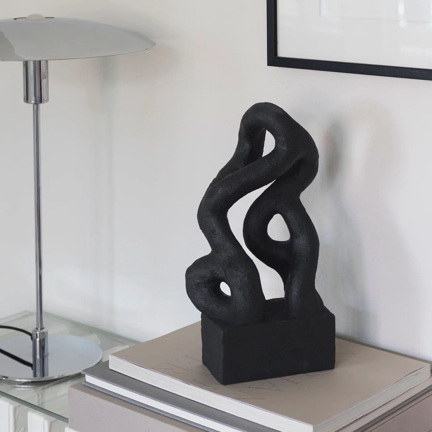 METTE DITMER Γλυπτό Γλυπτό Art Piece Symbiosis Sculpture W11,5 x L14,5 x H29 cm Μαύρο Ρητίνη Πέτρας METTE DITMER