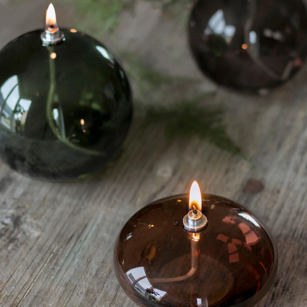 Λάμπα Λαδιού AURA Small Γυαλί Καφέ Ø10,5 x H6 cm METTE DITMER