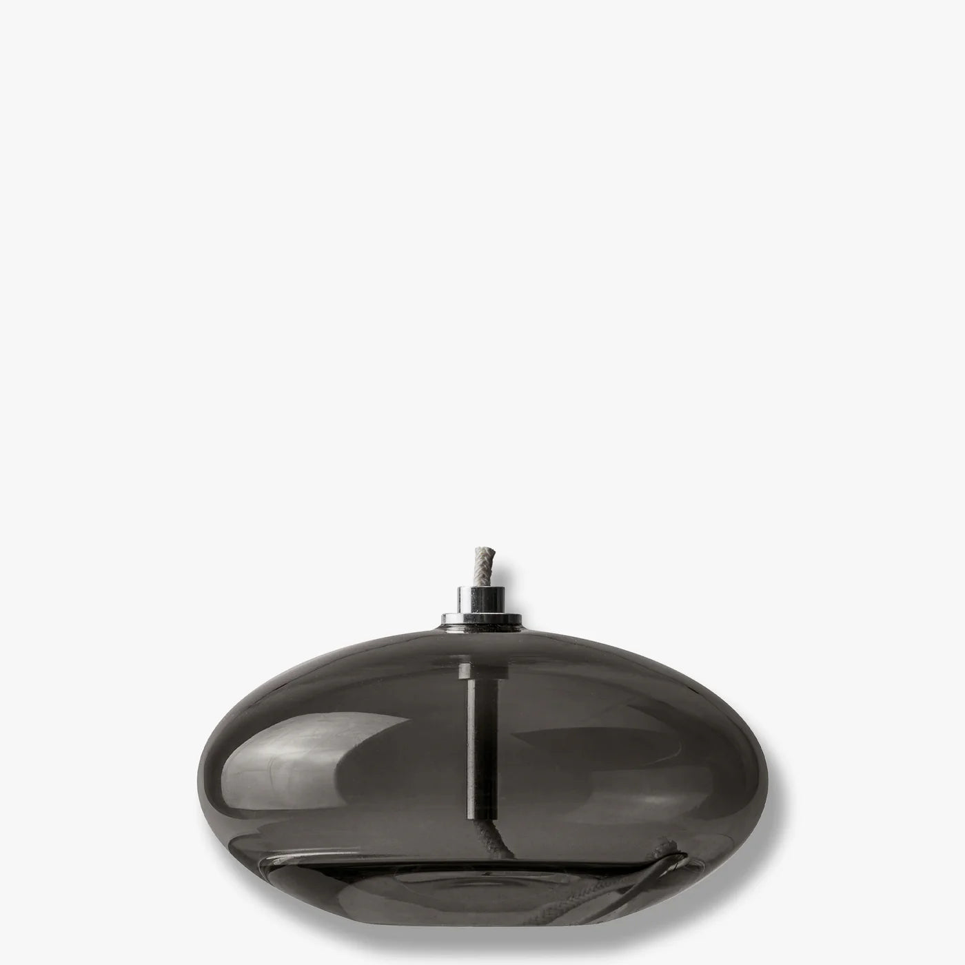 METTE DITMER Κηροπήγιο Λάμπα Λαδιού AURA Small Γυαλί Smoke Γκρι Ø10,5 x H6 cm METTE DITMER