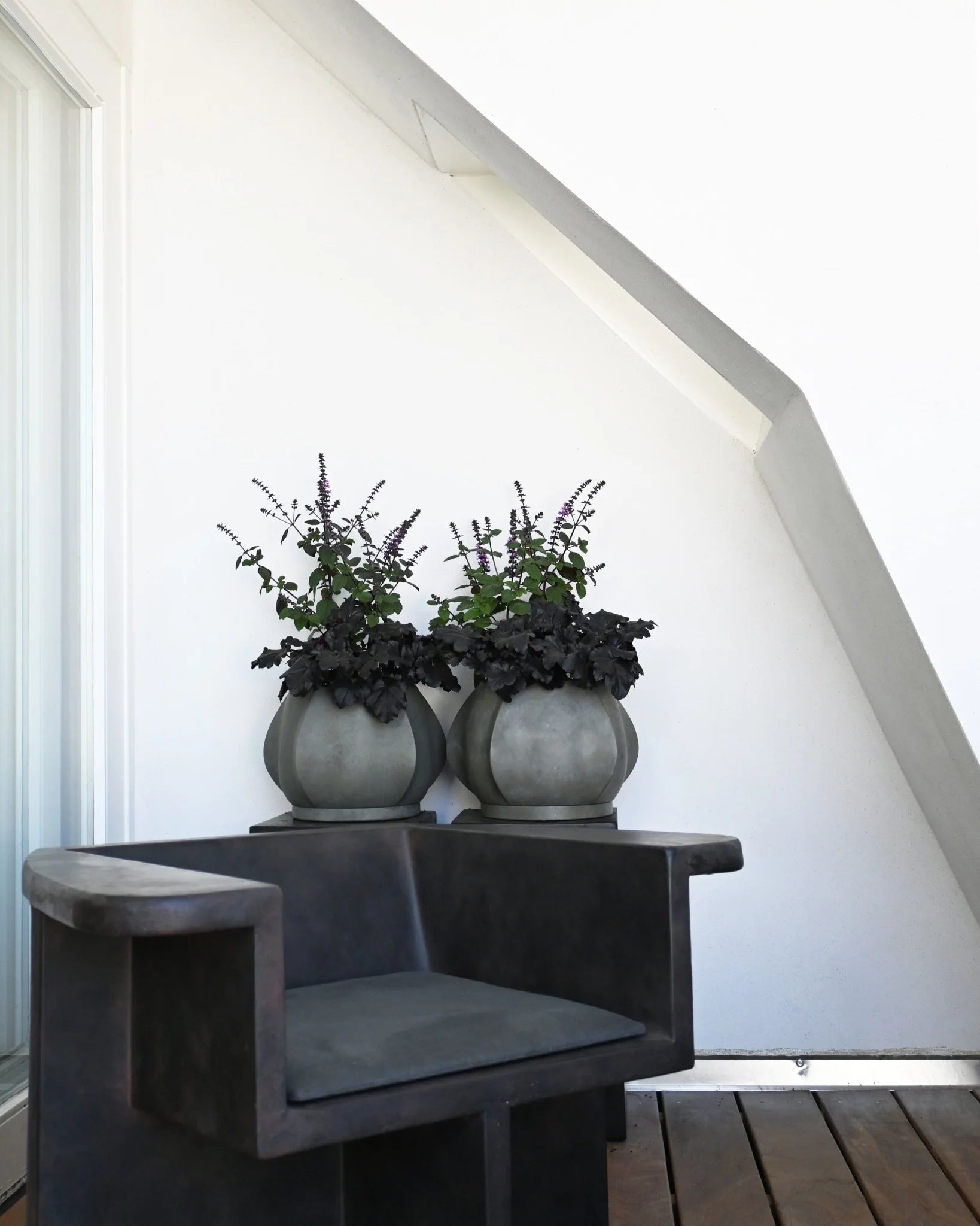 101 COPENHAGEN Κασπώ Arket Mini Κασπώ Σκούρο Γκρι Σκυρόδεμα 39.5x39.5x25cm 101 COPENHAGEN