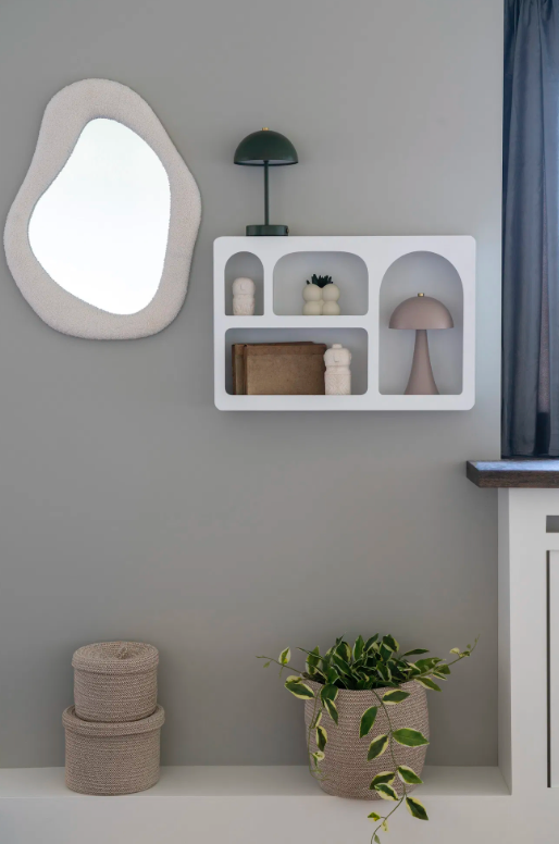 HOUSE NORDIC Shelf Επιτοίχια Ραφιέρα Bryne, Λευκό H40xL13xW60 cm Ξύλο MDF NORDIC HOUSE