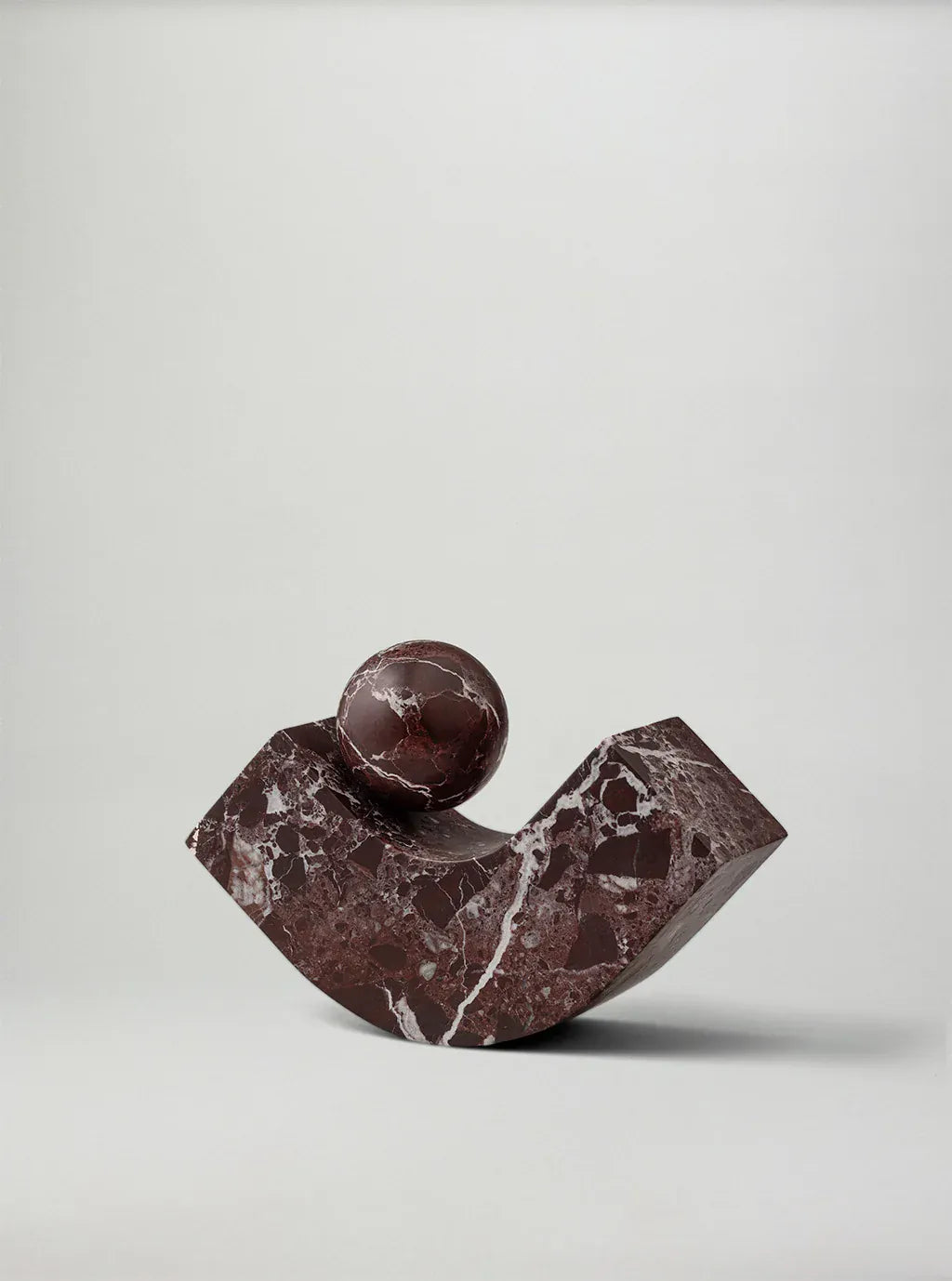 Βιβλιοστάτης Equi Rosso Levato - Μάρμαρο Κόκκινος 6 x 15 x 15 cm HintsDeco
