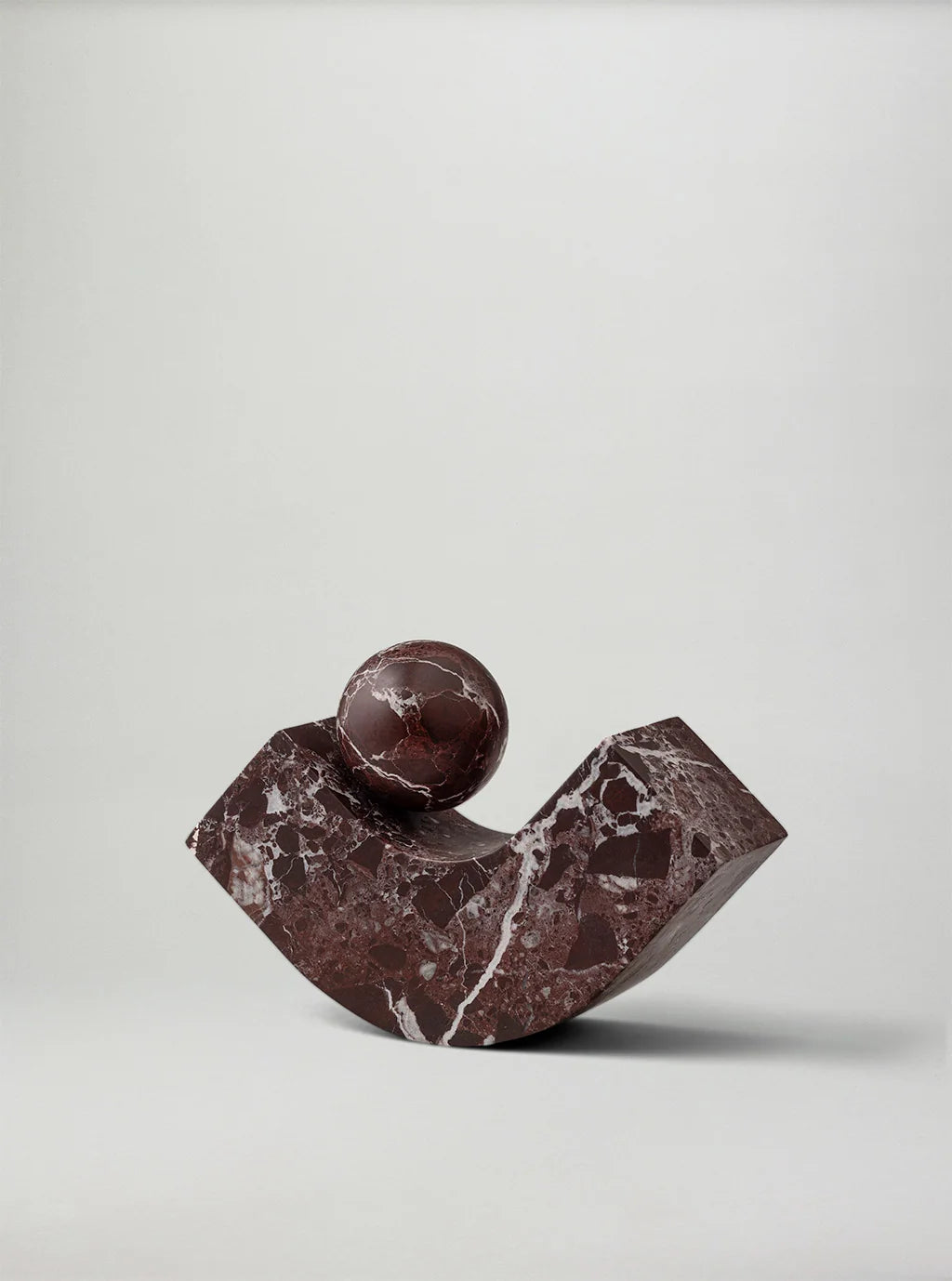 Βιβλιοστάτης Equi Rosso Levato - Μάρμαρο Κόκκινος 6 x 15 x 15 cm HintsDeco