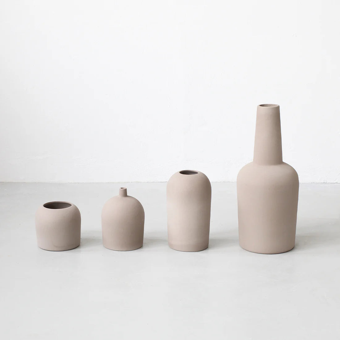 KRISTINA DAM studio Βάζο Βάζο Dome XSmall Ø16XH14CM Γκρεζ Τερακότα KRISTINA DAM studio