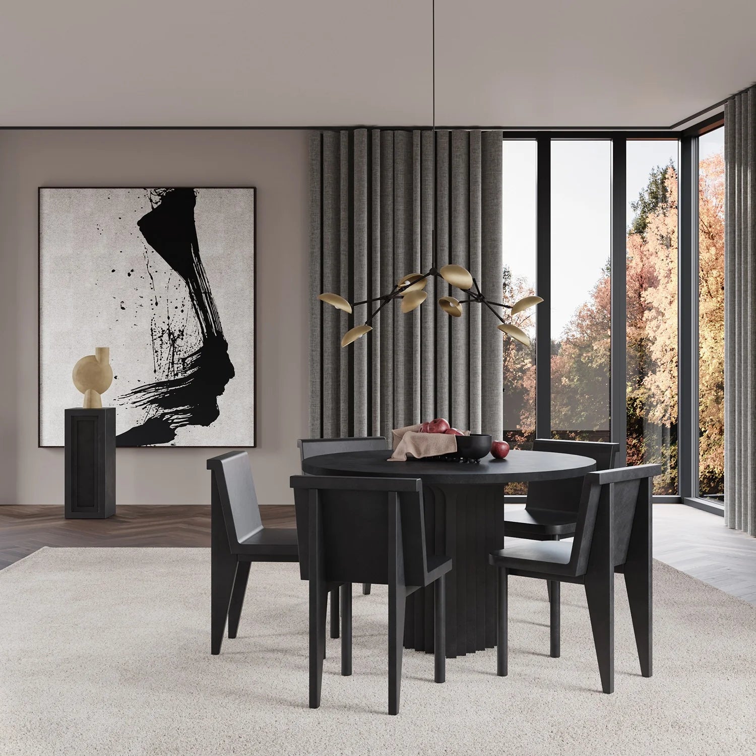 101 COPENHAGEN Φωτιστικό οροφής Drop Chandelier Mini Αλουμίνιο/Ορείχαλκος/Σίδερο Μπρούτζος 78.5x111xH54 cm 101 COPENHAGEN
