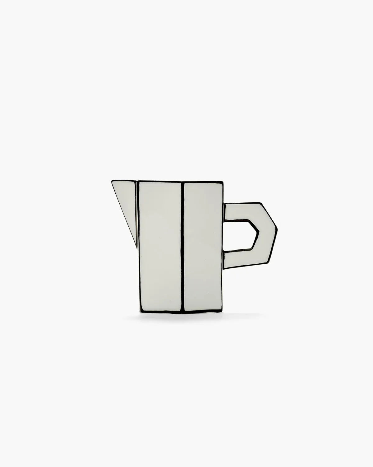 Κανάτα Carte Blanche - Πορσελάνη Άσπρη Μαύρη L12 x W7.2 x H9.4 cm SERAX