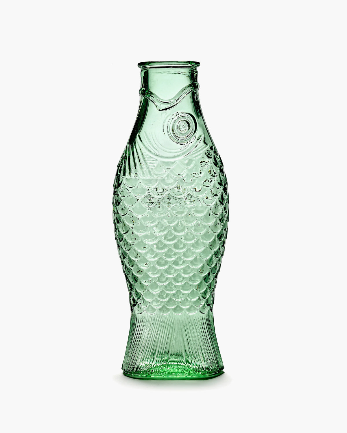 Καράφα Fish & Fish - Γυάλινη Ανοιχτό Πράσινο L10.6 x W7.5 x H29 cm SERAX