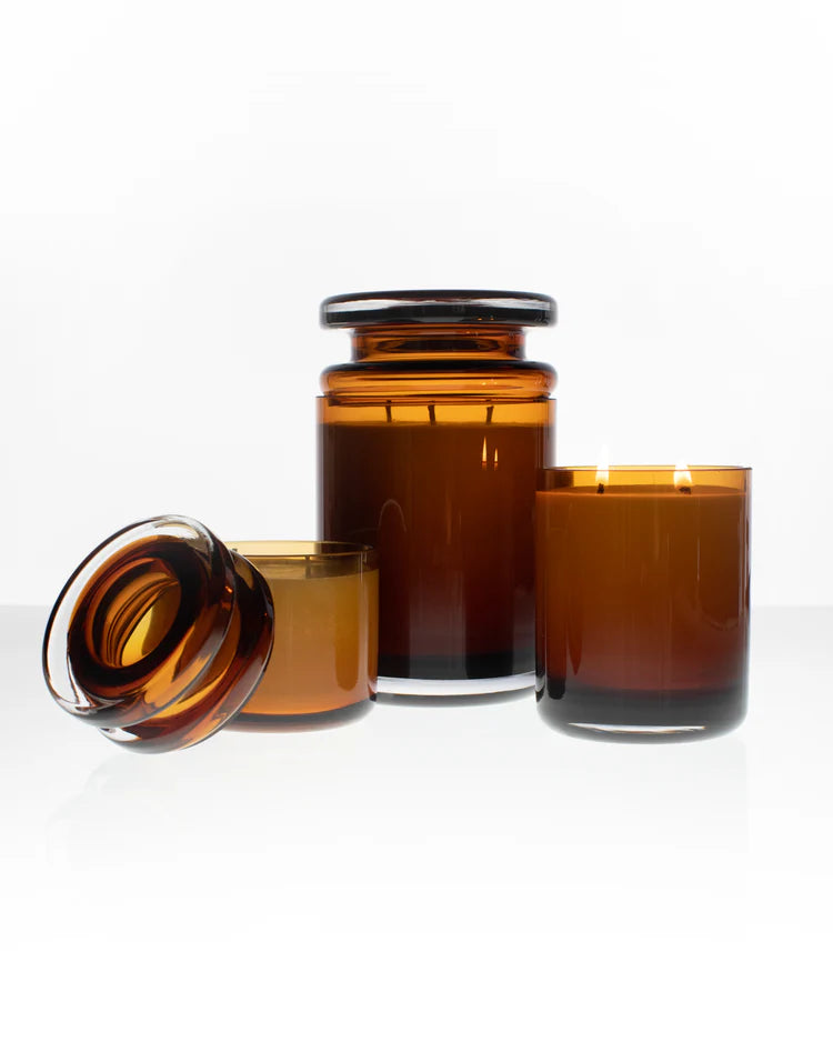 Αρωματικό Κερί Amber Mystique Καφέ Γυάλινο L 9 W 9 H 14,7 cm SERAX