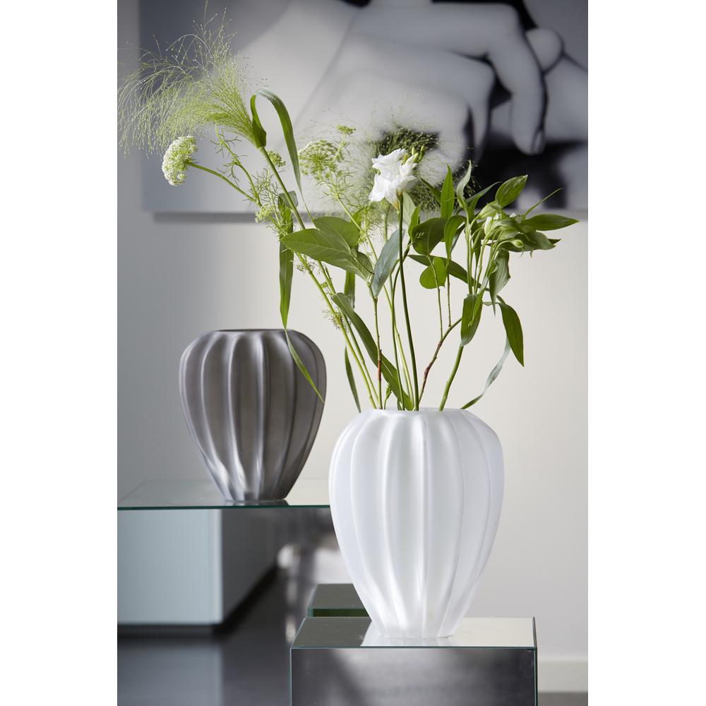 Wikholm Form Βάζο Βάζο Wave Large Frosted Γυαλί Γκρί 23x28 cm Wikholm Form
