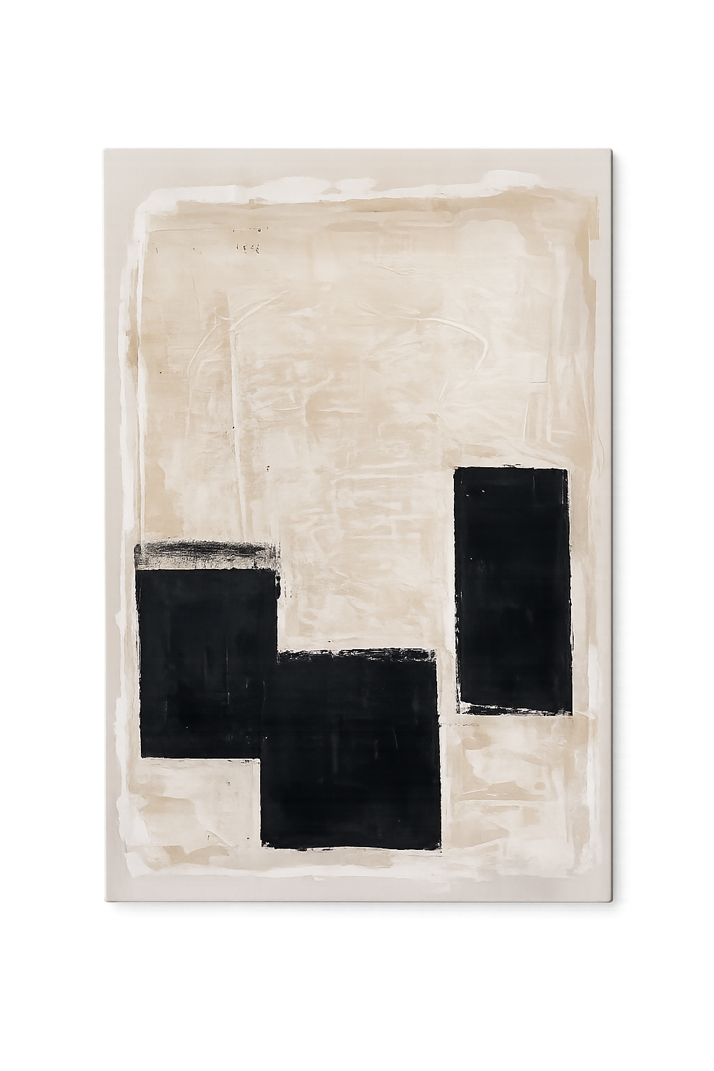 Πίνακας ζωγραφικής Σε Καμβά Acrylic & Oil Pastel LINES 2 (50x70cm) Hintsdeco