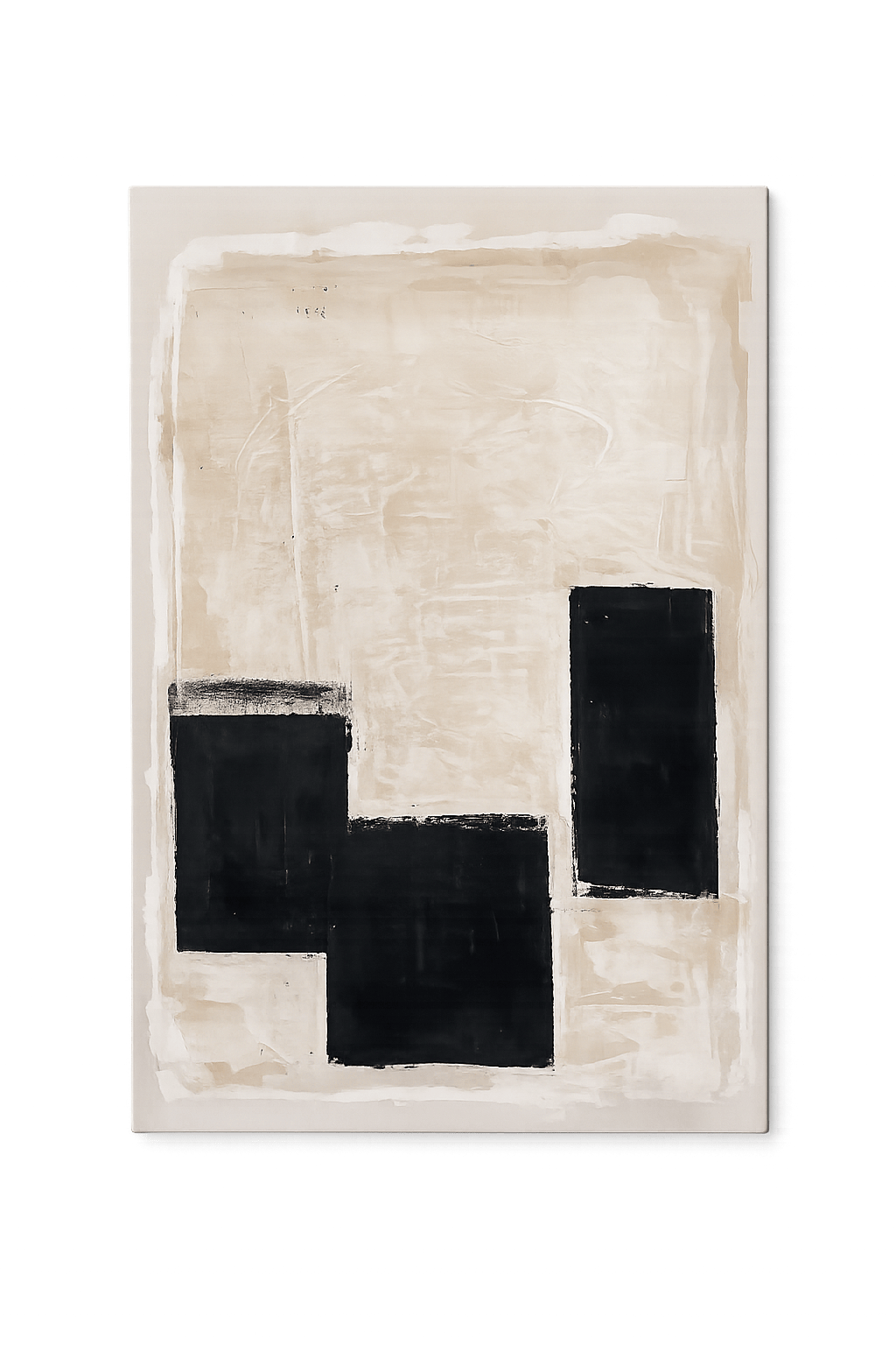 Πίνακας ζωγραφικής Σε Καμβά Acrylic & Oil Pastel LINES 2 (50x70cm) Hintsdeco