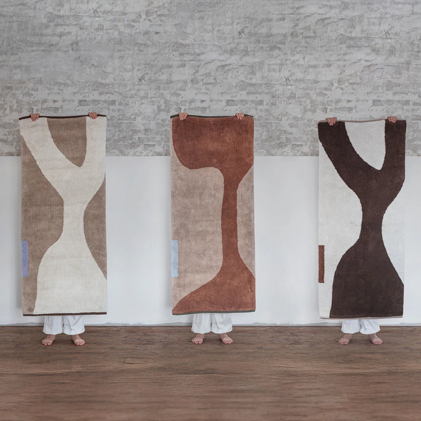 METTE DITMER Χαλί Χαλί FIGURA M Sand Μπεζ 100% Βαμβακερό W70 x L150 cm METTE DITMER