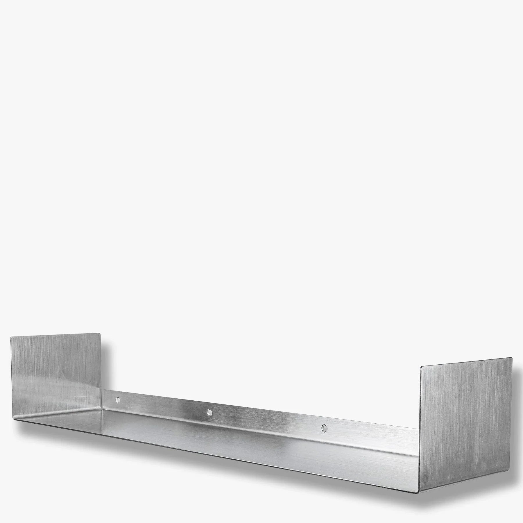 Ράφι Float - Βουρτσισμένο Ανοξείδωτο Ατσάλι Ασημί Ματ W17 x L80,5 x H13,5 cm METTE DITMER