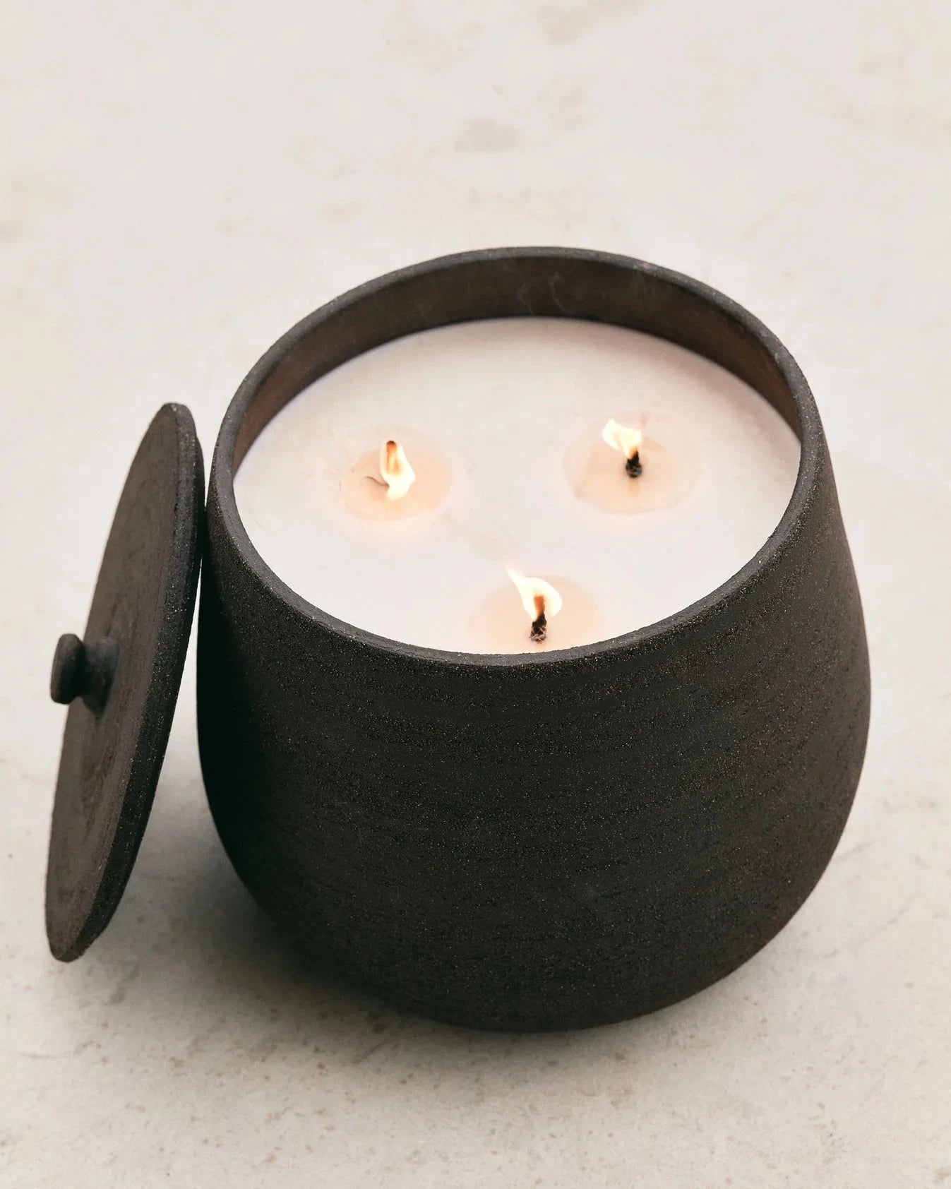 Κερί Sole Εξωτερικού Χώρου Μαύρο / Small / Burn Time 90 h Η14 x D18 cm Fumaci
