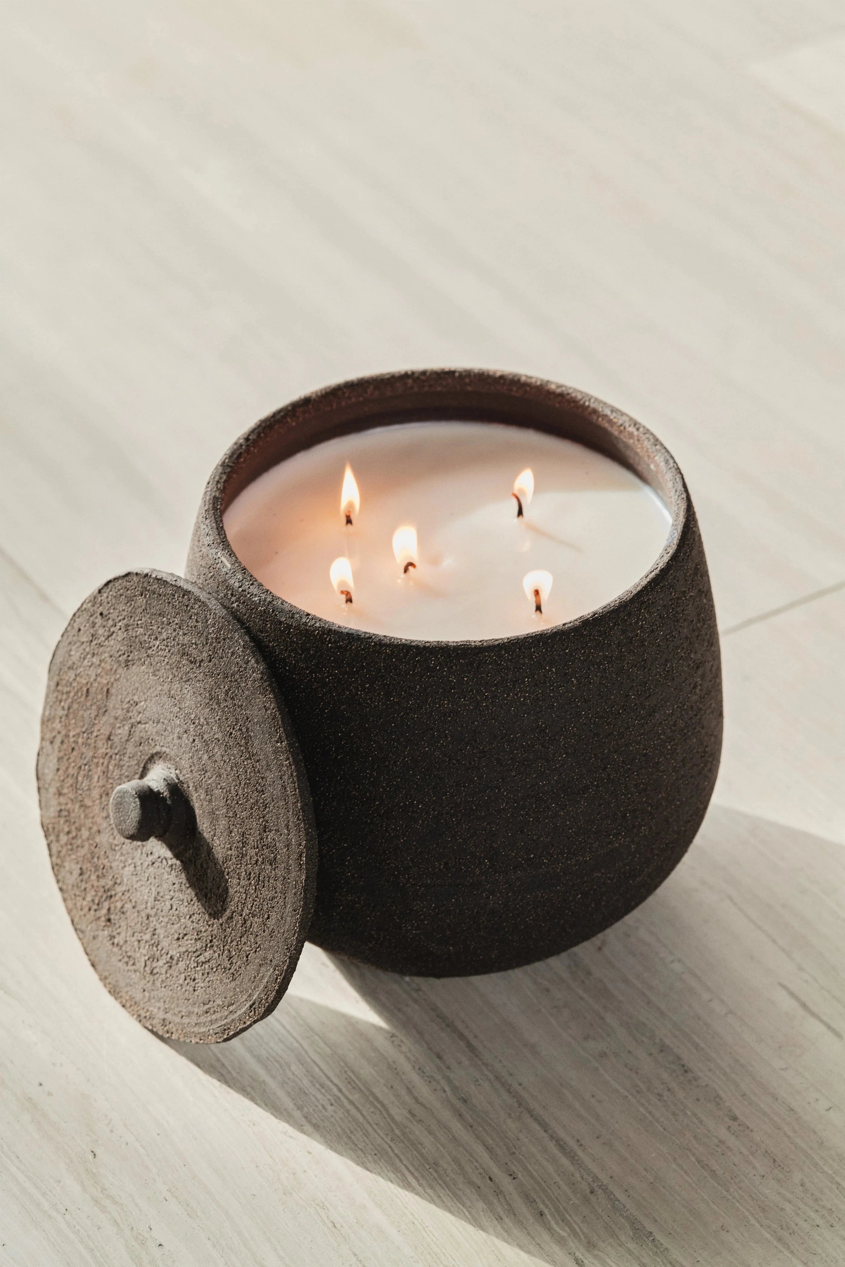 Κερί Sole Εξωτερικού Χώρου Μαύρο / Large / Burn Time 270 h Η21 x D25 cm Fumaci