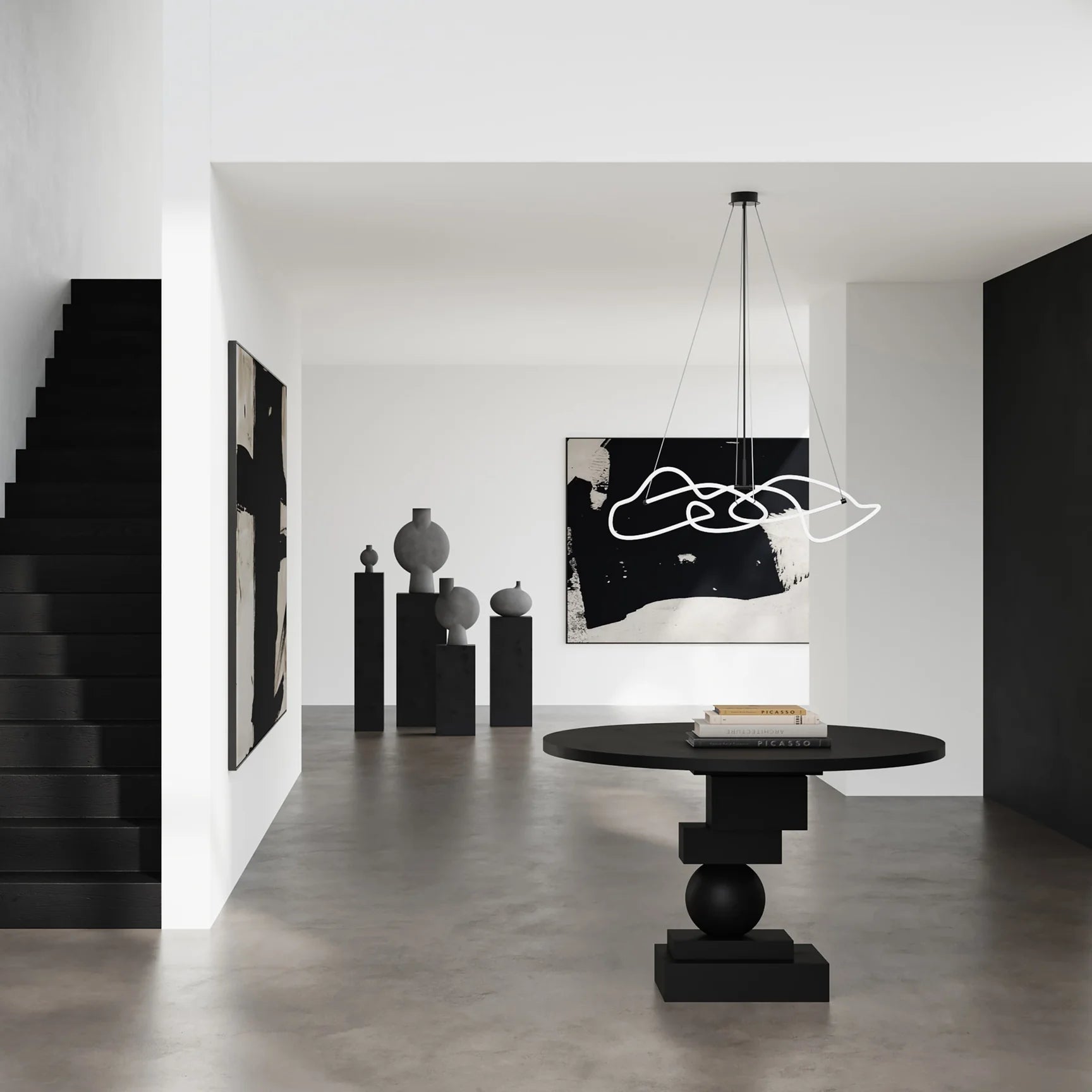 101 COPENHAGEN Τραπεζαρία Τραπεζαρία Artist Σκούρο Καφέ Σκυρόδεμα L120xW120xH78 cm 101 COPENHAGEN