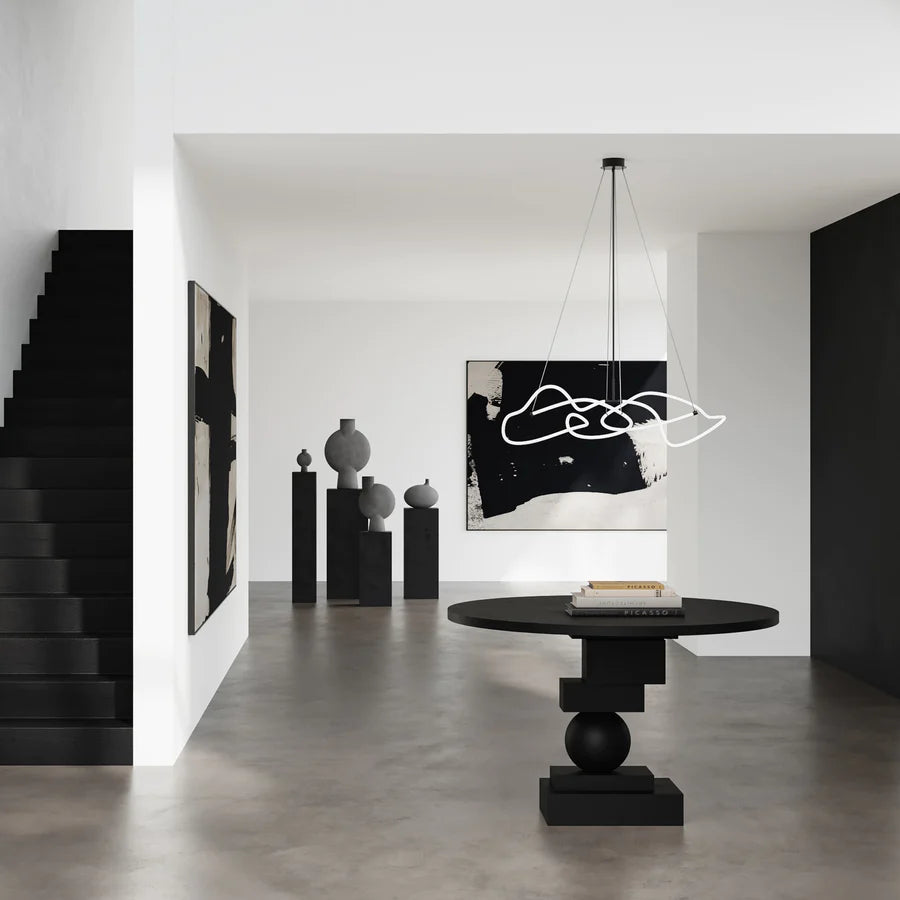 Φωτιστικό Οροφής Ghost Chandelier Mini - Ακρυλικό Ανοξείδωτο Ατσάλι H90 x W57 x L107 cm 101 COPENHAGEN