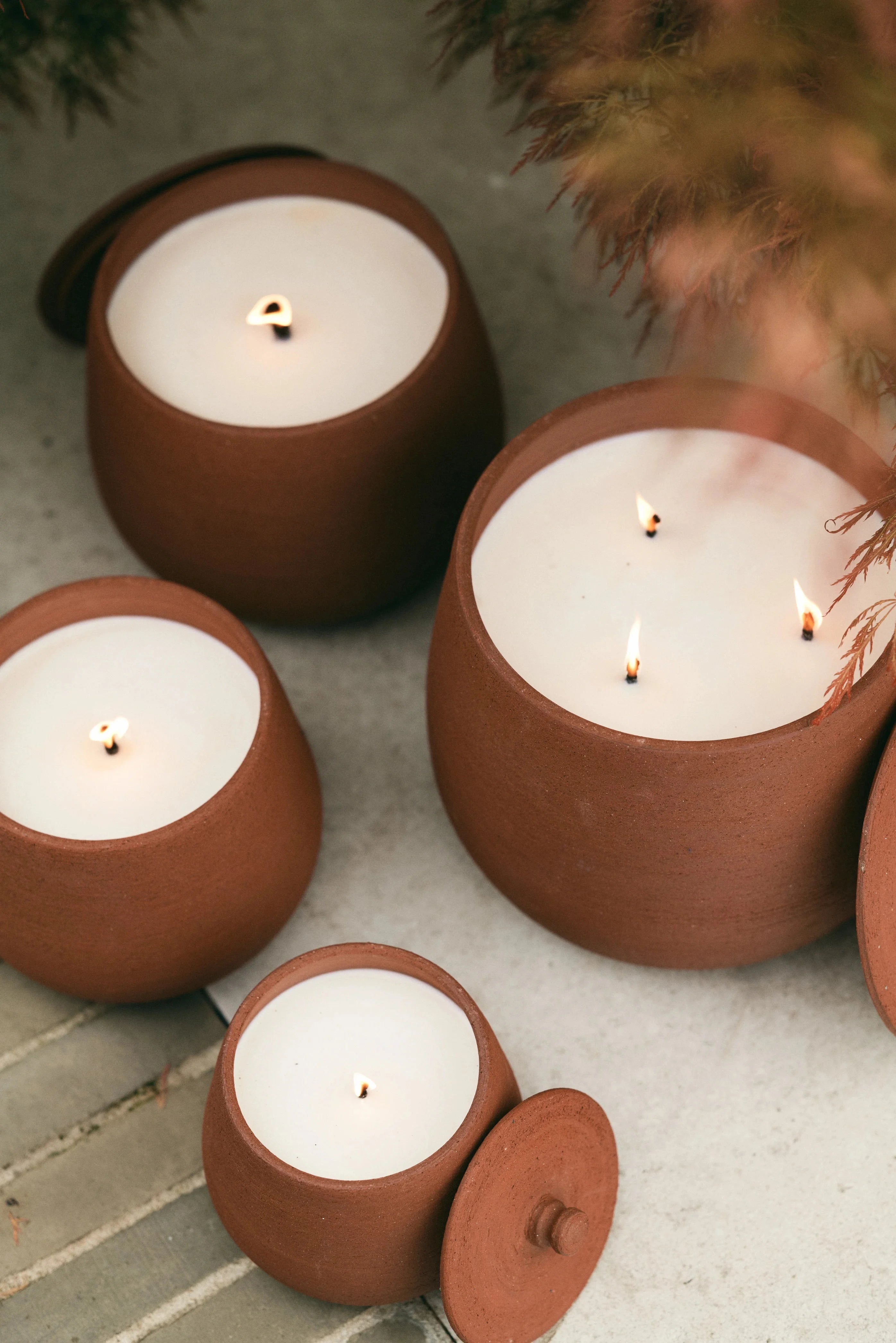 Κερί Sole Εξωτερικού Χώρου Terracotta / Small / Burn Time 90 h Η14 x D18 cm Fumaci