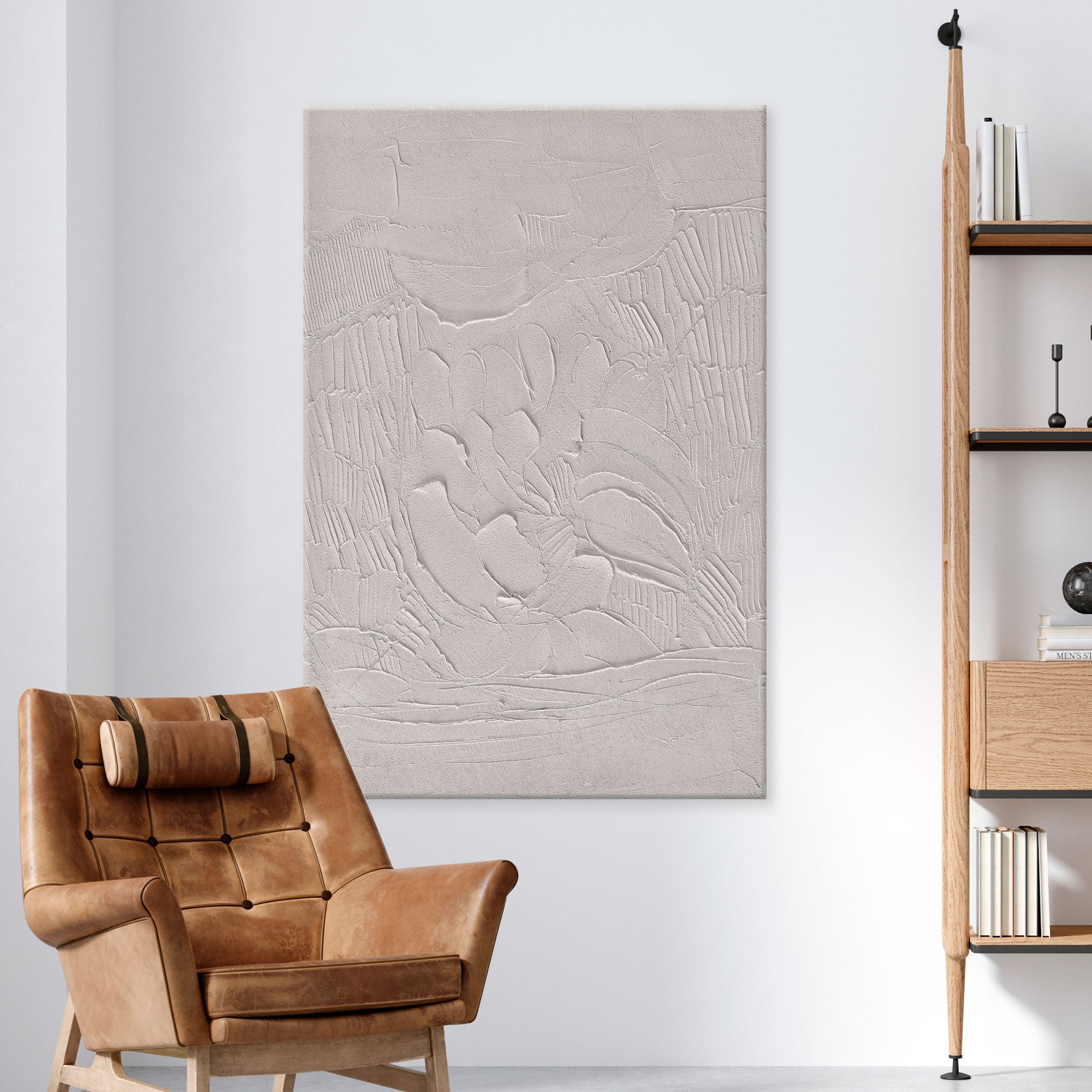 INCADO Γλυπτό Γλυπτό τοίχου Whipped Τεχνητός Σοβάς 80x120 cm INCADO