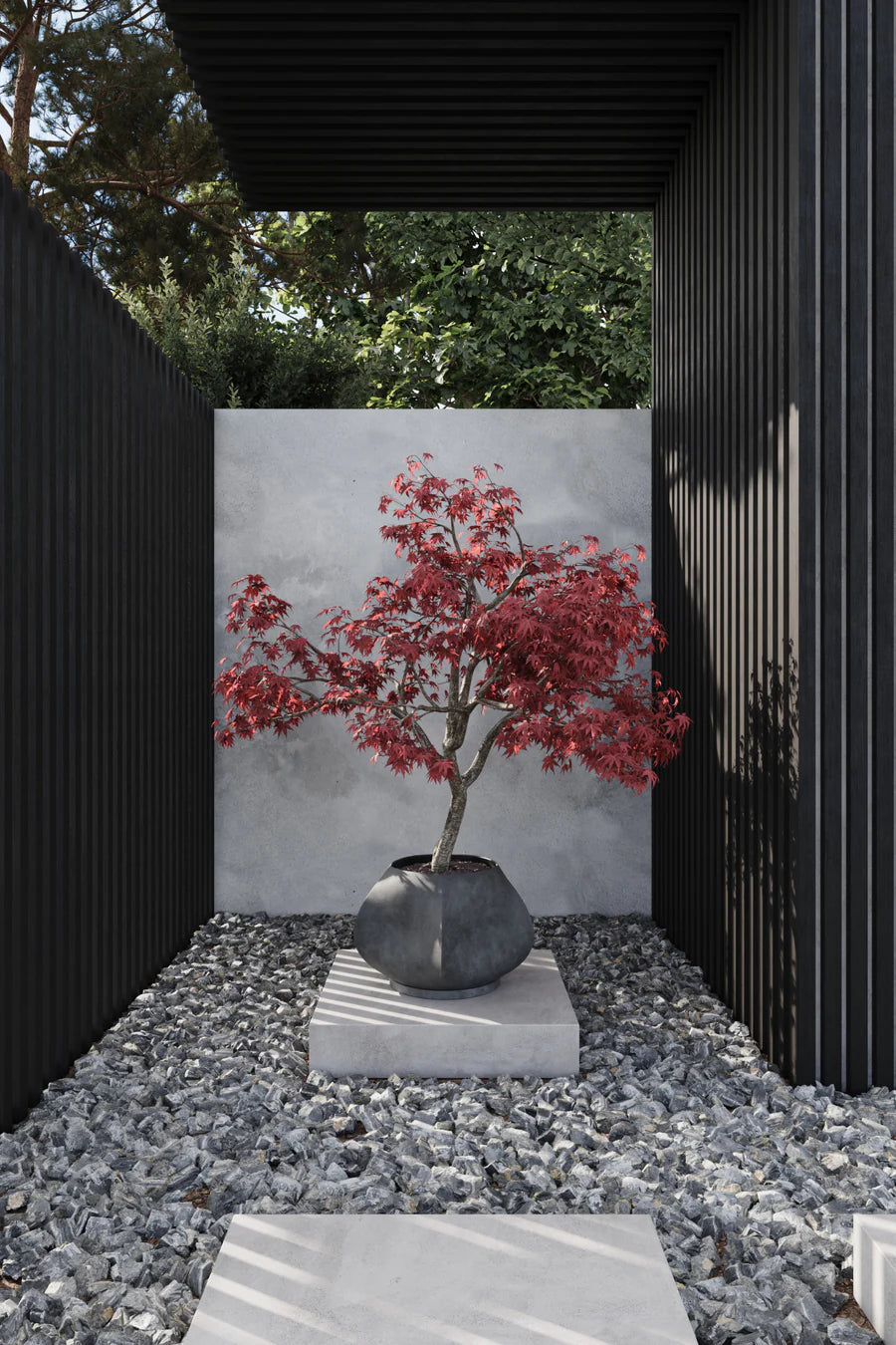 101 COPENHAGEN Κασπώ Arket Big Κασπώ Σκούρο Γκρι Σκυρόδεμα 64x64x40cm 101 COPENHAGEN