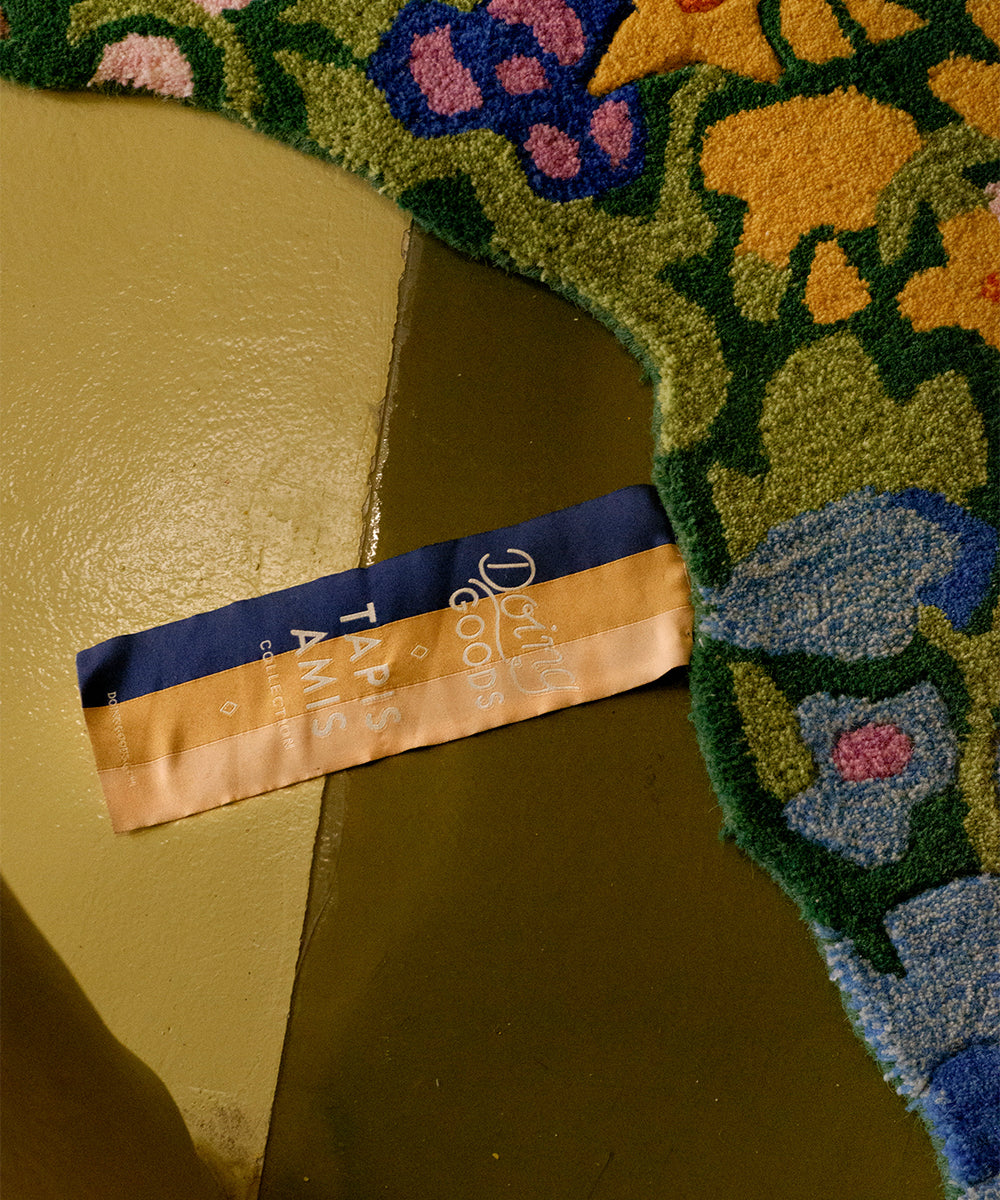 Χαλί Josie Jardin Bear Small - Μάλλινο Βαμβακερό Πολύχρωμο 92 x 62 x 2 cm Doing Goods