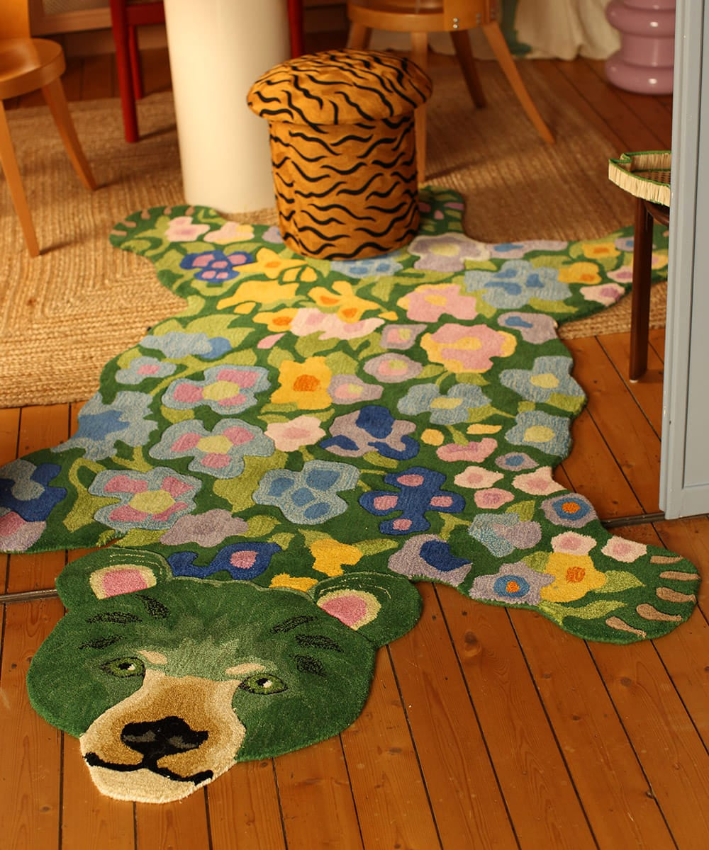 Χαλί Josie Jardin Bear XLarge - Μάλλινο Βαμβακερό Πολύχρωμο 240 x 165 x 2 cm Doing Goods