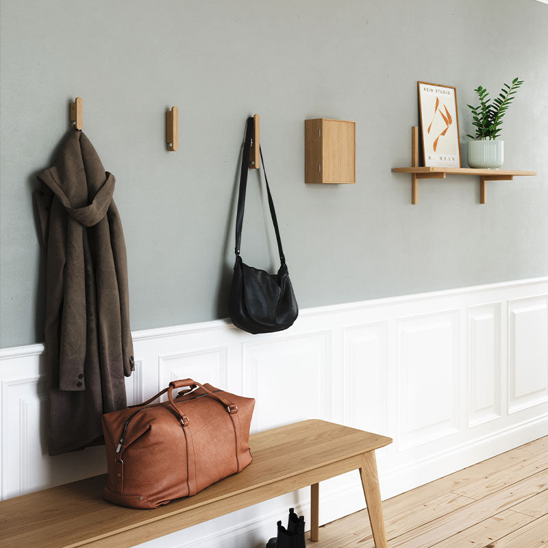 Ντουλάπι Κλειδιών Τοίχου NT - Ξύλο Δρυός Φυσική Απόχρωση W19,8 x D9,5 x H25 cm ANDERSEN