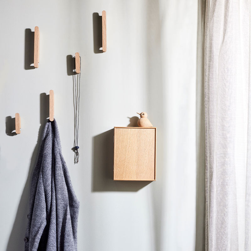 Ντουλάπι Κλειδιών Τοίχου NT - Ξύλο Δρυός Φυσική Απόχρωση W19,8 x D9,5 x H25 cm ANDERSEN