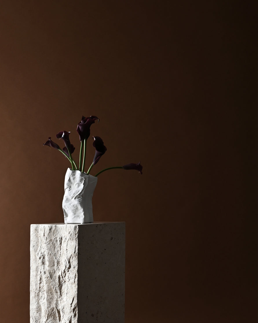 101 COPENHAGEN Βάζο Βάζο Kami Mini Κεραμικό Άσπρο 13xΗ25 cm 101 COPENHAGEN