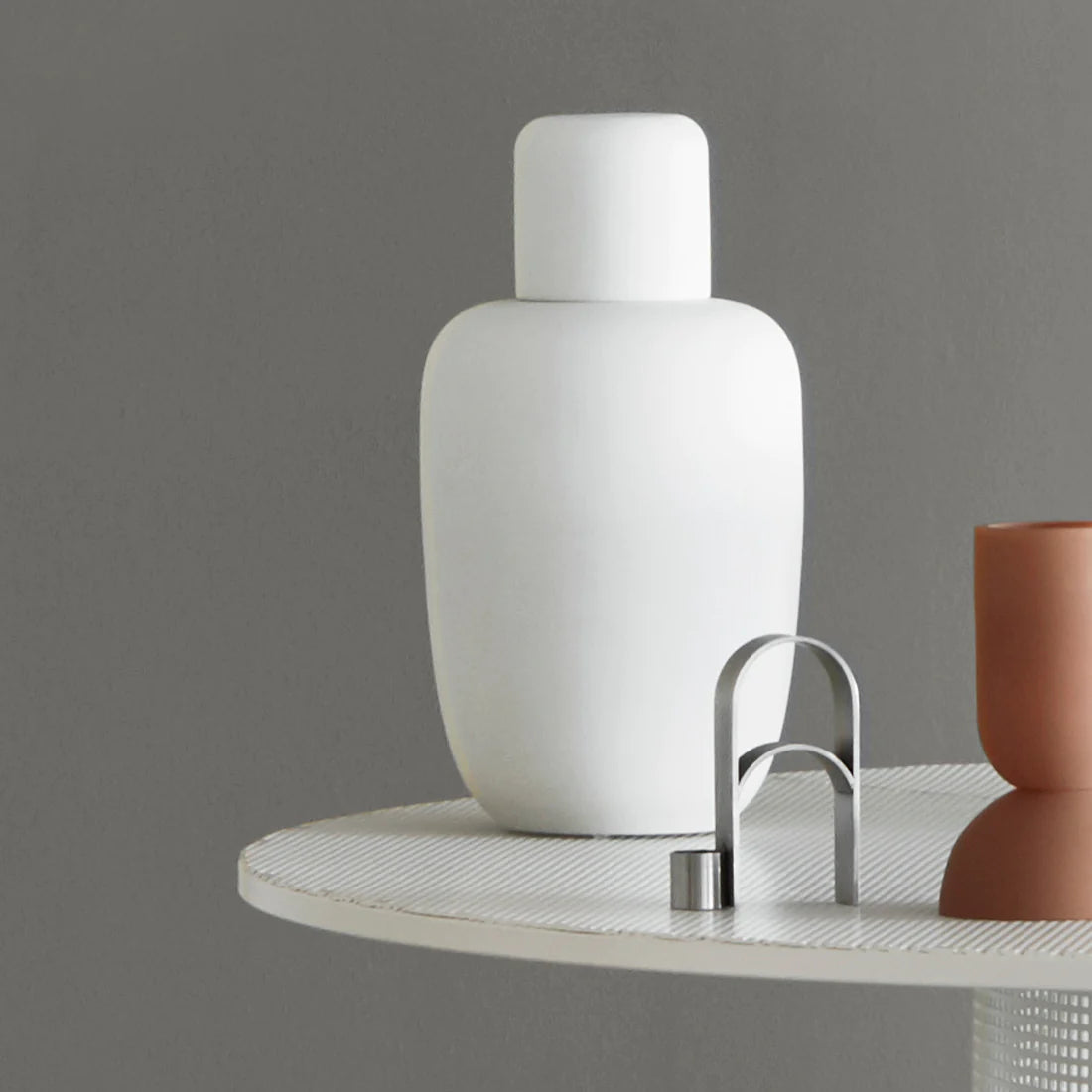 KRISTINA DAM studio Βάζο Κυροπήγιο Arch Ανοξείδωτο Ατσάλι Ασημί W60XD2.5XH12CM KRISTINA DAM studio