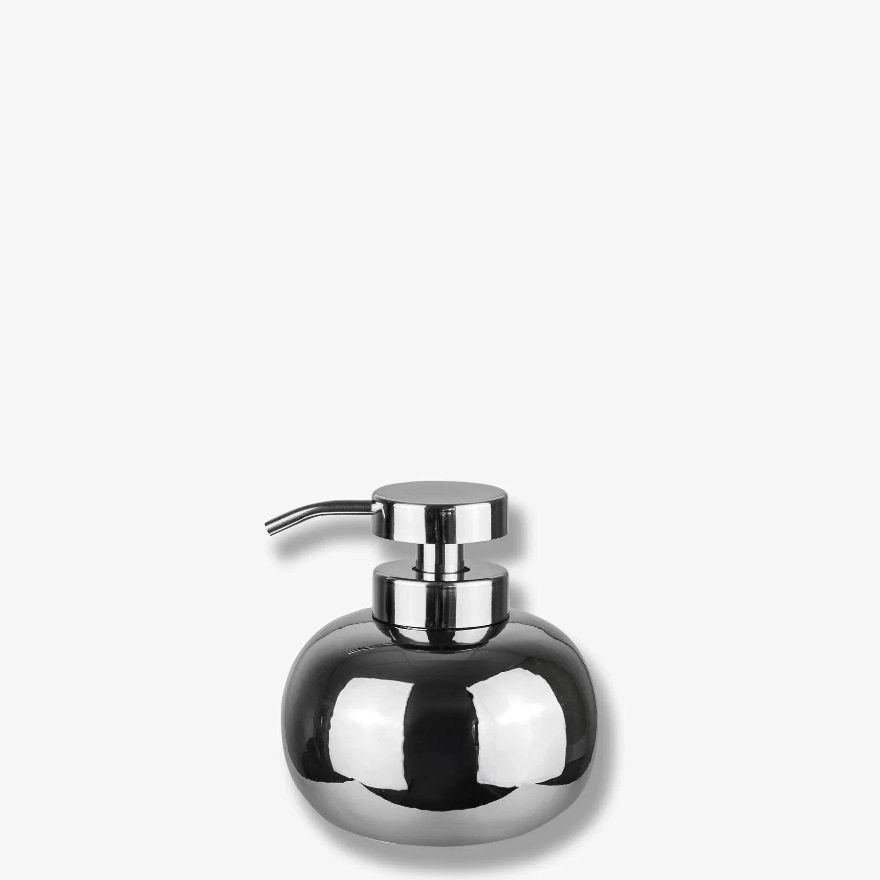 METTE DITMER Dispenser Dispenser Για Υγρό Σαπούνι LOTUS Low Κεραμικό - Μεταλλική Αντλία Ασημί Ø11 x H13 cm METTE DITMER