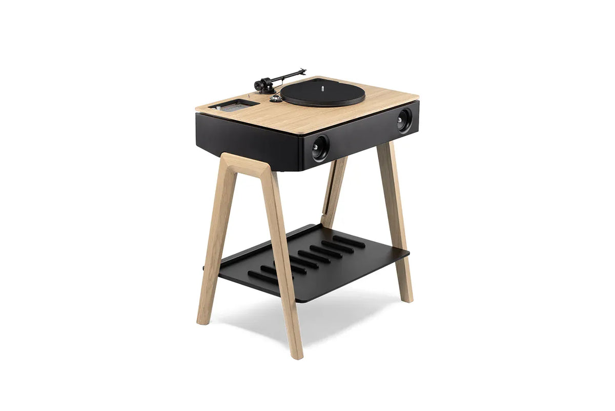 LX Turntable Connect Walnut της La Boite concept, ηχοσύστημα Hi-Fi με ενσωματωμένο πικάπ σε φινίρισμα δρυς