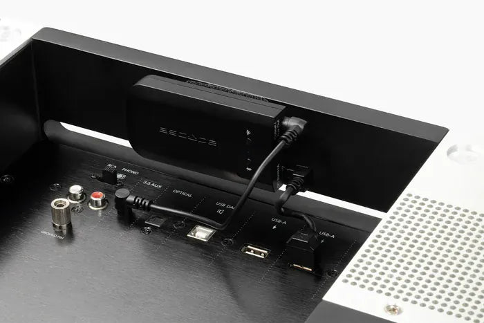 LX Turntable Connect Walnut της La Boite concept, ηχοσύστημα Hi-Fi με ενσωματωμένο πικάπ σε φινίρισμα καρυδιάς