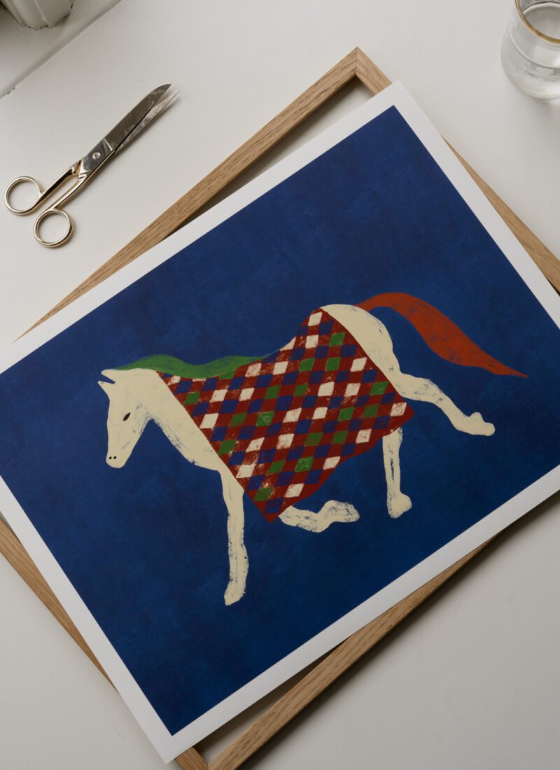 THE POSTER CLUB Poster Πόστερ Horse Stories - Μπλε 50 x 70 cm THE POSTER CLUB