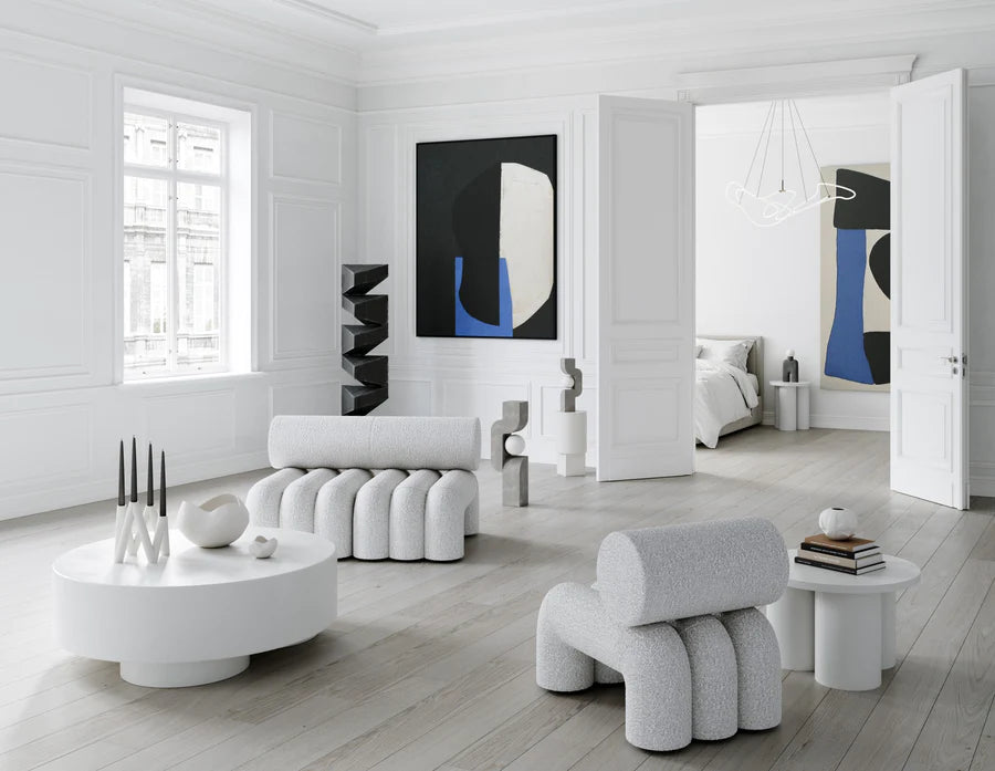 101 COPENHAGEN Βάζο Orimono Vase Mini Κεραμικό Διακοσμητικό Βάζο Άσπρο Η9.5x12x12cm 101 COPENHAGEN