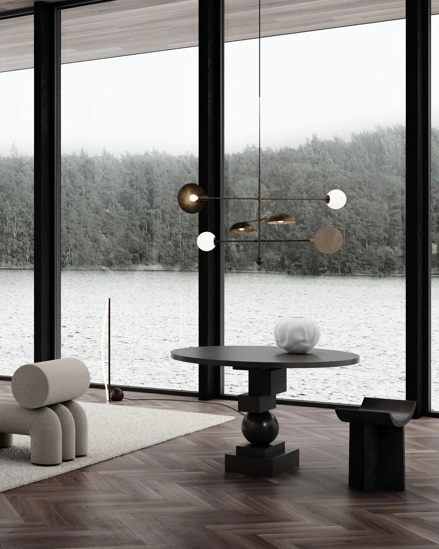 101 COPENHAGEN Τραπεζαρία Τραπεζαρία Artist Σκούρο Καφέ Σκυρόδεμα L120xW120xH78 cm 101 COPENHAGEN